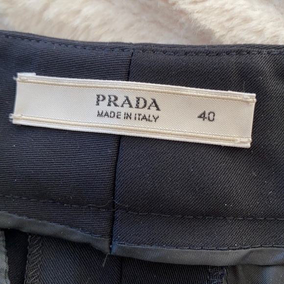 Prada Dark Navy Blue Women Virgin Wool Trouser (Size 40) - Picture 5 of 8